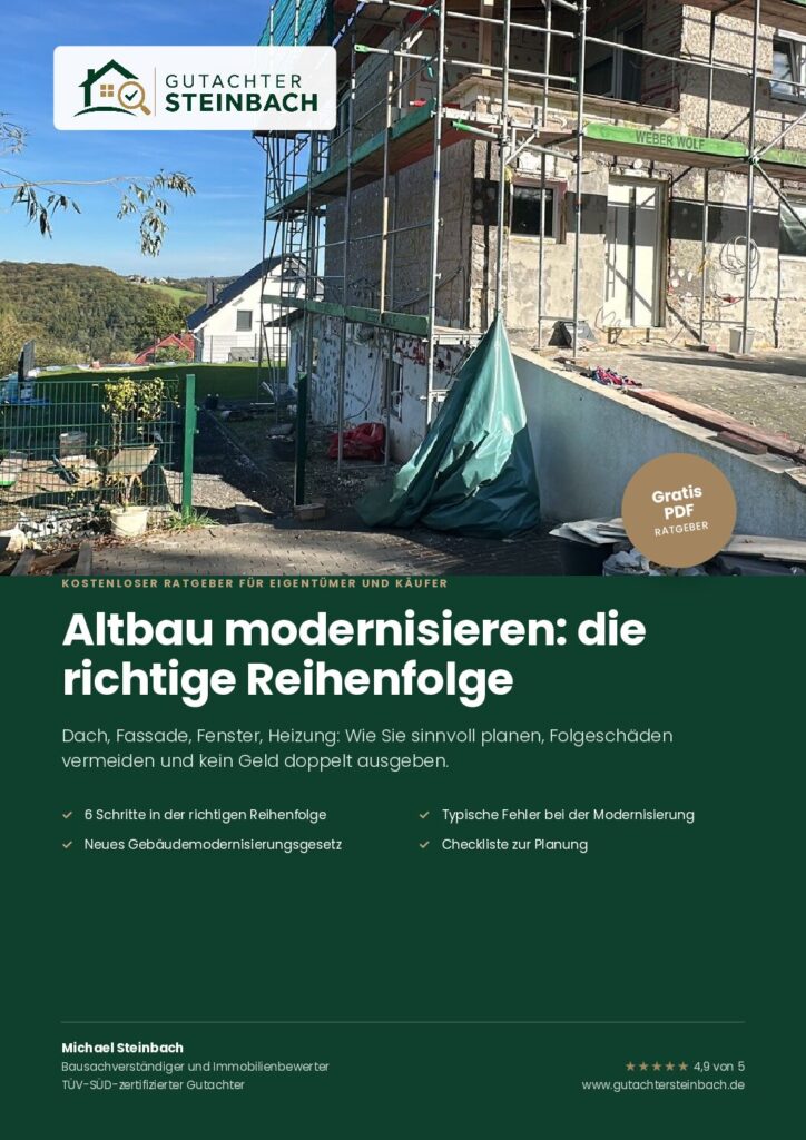 Altbau modernisieren: die richtige Reihenfolge – kostenloser Ratgeber als PDF