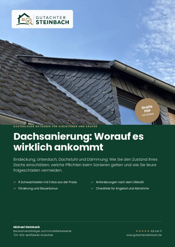 Dachsanierung: Worauf es wirklich ankommt – kostenloser Ratgeber als PDF