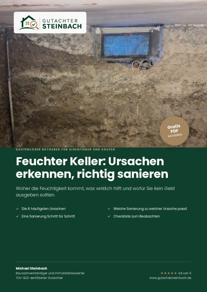 Feuchter Keller: Ursachen erkennen, richtig sanieren – kostenloser Ratgeber als PDF