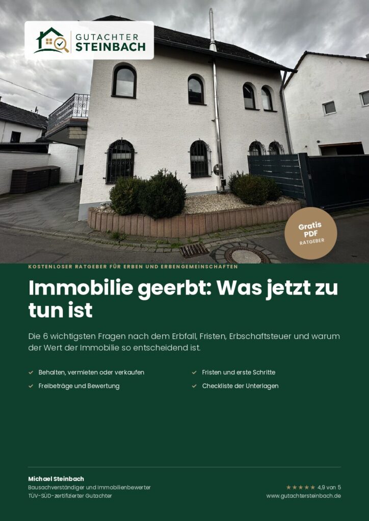 Immobilie geerbt: Was jetzt zu tun ist – kostenloser Ratgeber als PDF