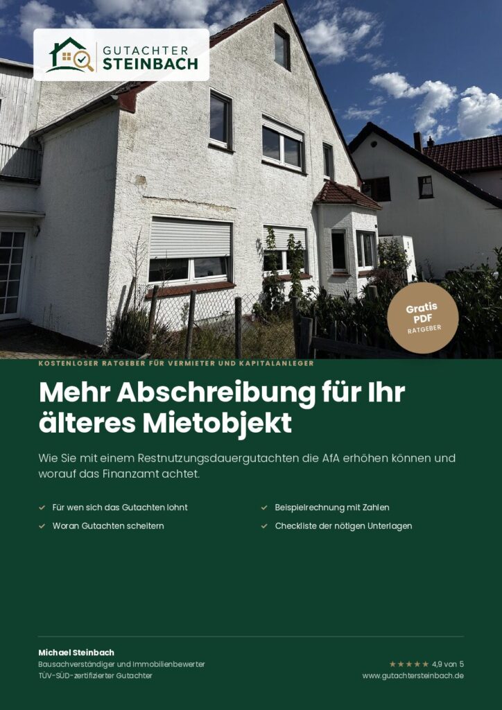 Mehr Abschreibung für Ihr älteres Mietobjekt – kostenloser Ratgeber als PDF